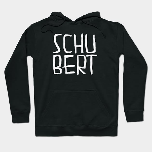 Classical Composer, Franz Schubert. Hoodie by badlydrawnbabe